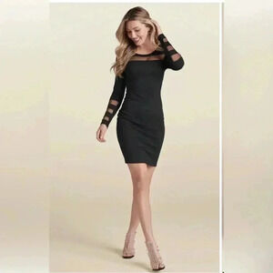 Mesh Detail Bodycon Dress